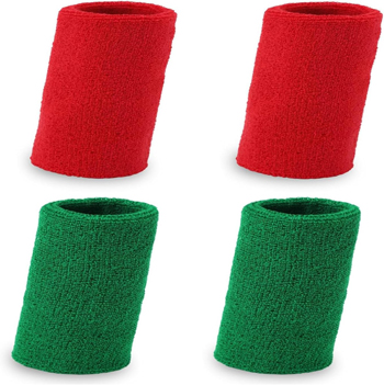 2 Red-Green Wrist Bands