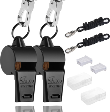 Stainless Steel Whistles Black